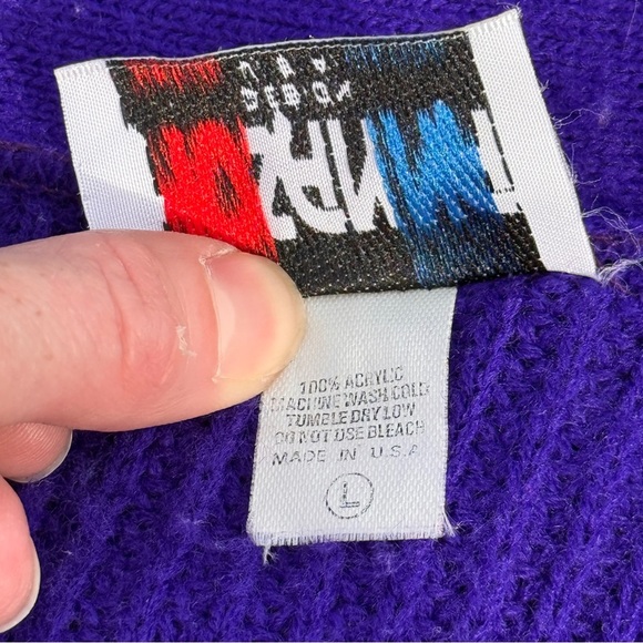 Hosanna Cardigan Jeweled Purple Cardigan Sweater - Picture 7 of 7